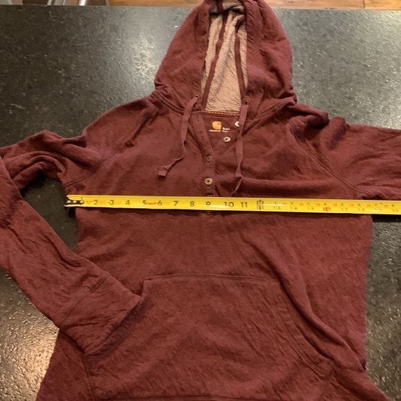 Carhartt hoodie Back to school boys or girls maroon long sleeve hoodies - Picture 5 of 9